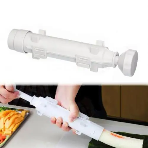 Белый Роликовый Набор DIY Sushis Maker форма для риса плесень домашняя кухня Sushis ролл делая инструмент обеденные Инструменты гаджеты - Цвет: Белый
