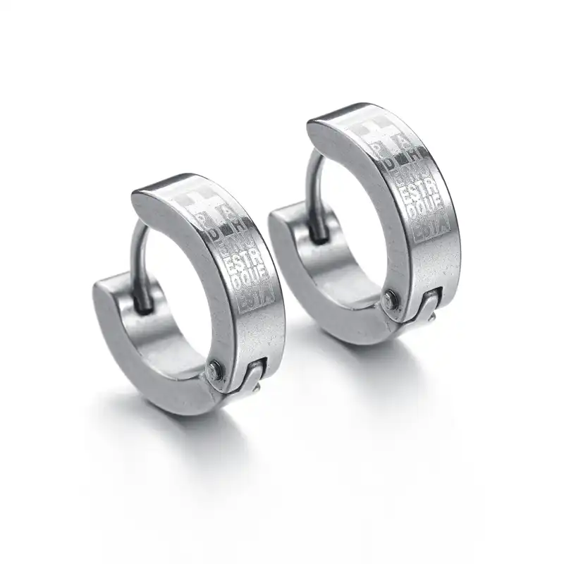 Mall серьги-кольца серебряные золотые 316L серьга-Кольцо из нержавеющей стали серьги для женщин мужчин сережки клип цветные круглые серьги в стиле панк