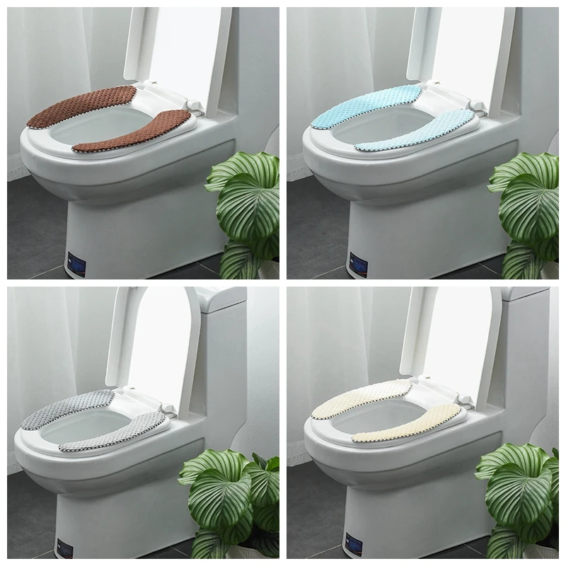 유니버설 변기 커버 부드러운 WC 변기 쿠션 O 자형 따뜻한 WC Closestool 매트 욕실 액세서리 화장실 커버