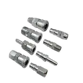 

10Pcs Pneumatic Air Compressor Pump Hose Connector Self-locking Quick Plug Gas Pipe C Type Quick Connector Sm20 PP20 PH20 SP20