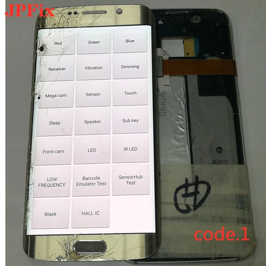 JPFix для samsung S6 edge is G925 экран в сборе мобильного телефона изогнутая поверхность с поп-точечным дисплеем