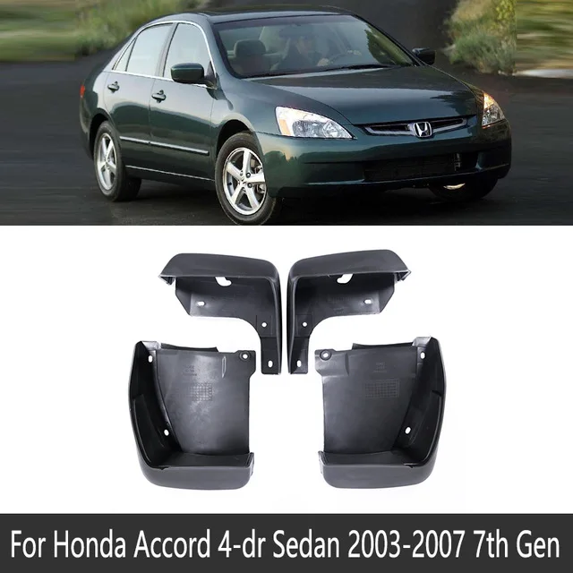 2003-2007 7th Gen Для Honda Accord седан 2003~ автомобиль брызговики брызговик щитки Брызговики клапаном 2013 - Название цвета: 2003-2007 7th Gen