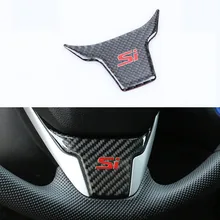 Накладка на руль автомобиля для Honda 10th generation Civic- интерьер ABS углеродное волокно украшения Аксессуары