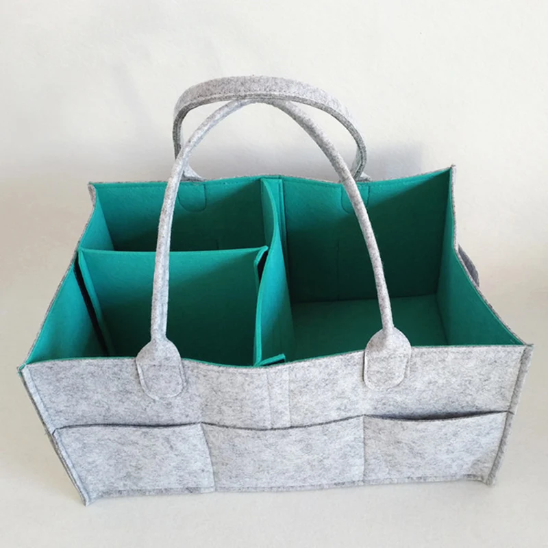 Light gray blue Многофункциональная, для детских подгузников Сумка Большой Ёмкость хранения внутренняя мама бутылка для сумки для хранения средства ухода за кожей для детских подгузников, смены Сумки Органайзер - Цвет: Light gray blue
