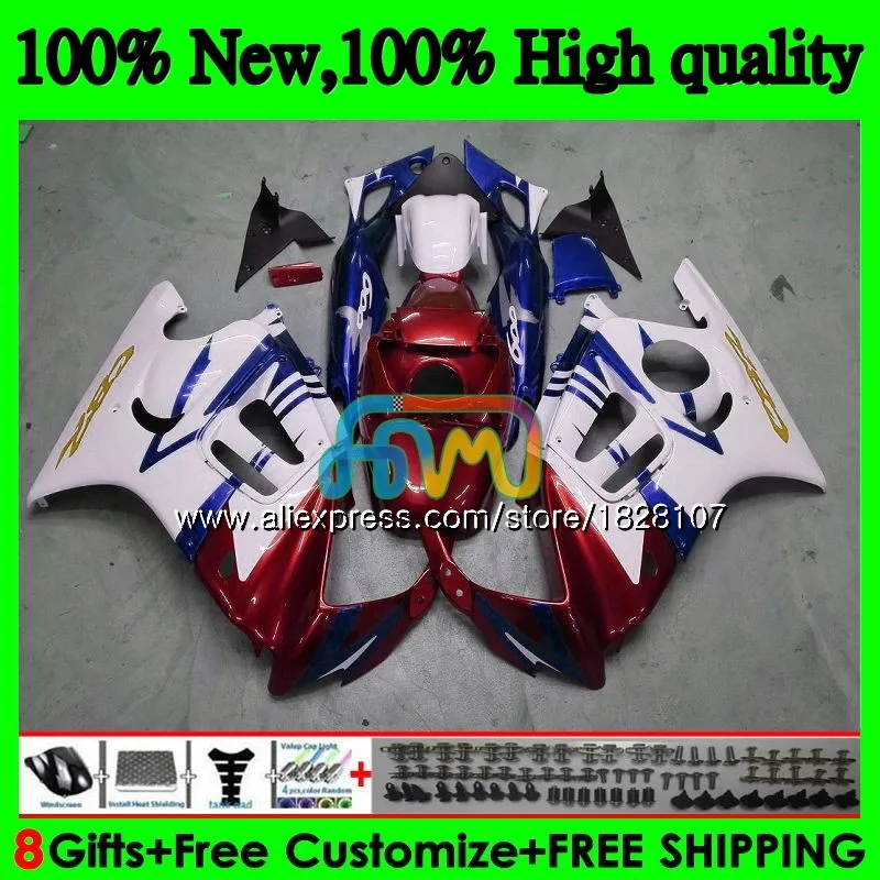 No. 1 600CC обтекатель для HONDA CBR600F3 CBR 600 FS 600F3 600FS 3BS. 191 CBR600 F3 горячего металла красный 91 92 93 94 1991 1992 1993 1994 комплект+ майка - Цвет: No. 1