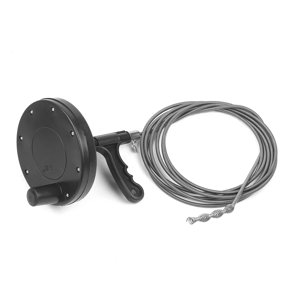 Auger Cable Flexible acero para fontanero, accesorio con carrete, manivela manual, para ducha, lavabo, drenaje de inodoro, Clog, plomería, limpiador de tubos serpiente|Limpiadores - AliExpress