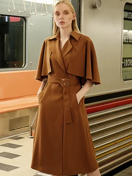 

Luxury Runway Dress Suit Jacket Office Ladies Work Formal Business Wear OL Elegant Professional Blazer Dress With Belt Plus Size