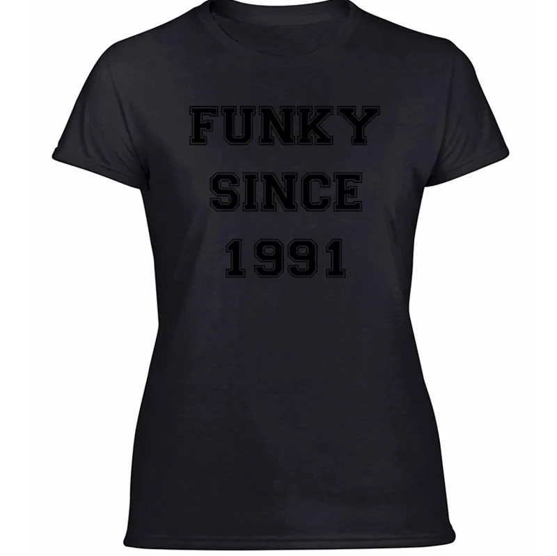 Забавная уличная одежда, лучшая футболка Funky Since 1991, Мужская футболка, повседневная, размер S-5xl, Kawaii, Мужская футболка с круглым вырезом и коротким рукавом