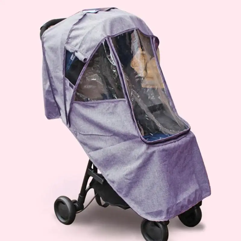 Аксессуары для коляски водонепроницаемый дождевик прозрачный ветер грязезащитная прокладка молния открытая для детская складная прогулочная коляска дождевик