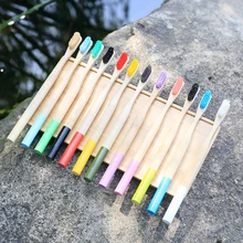 1 шт. зубная щетка из натурального бамбука Экологически чистая низкоуглеродистая зубная щетка мягкая щетина для взрослых зубная щетка для чистки полости рта инструменты для ухода