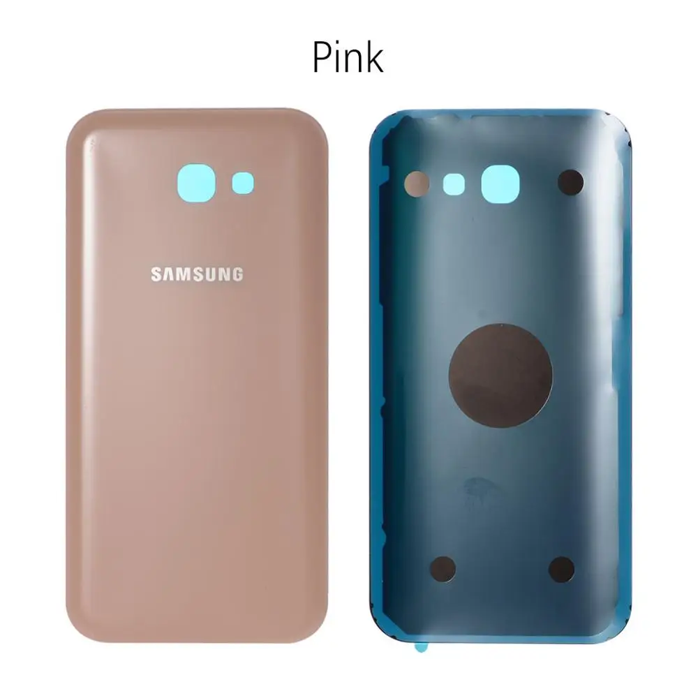 Задняя крышка батарейного отсека для Samsung Galaxy A7 A720 задняя крышка корпуса батарейного отсека Запасные части - Цвет: pink