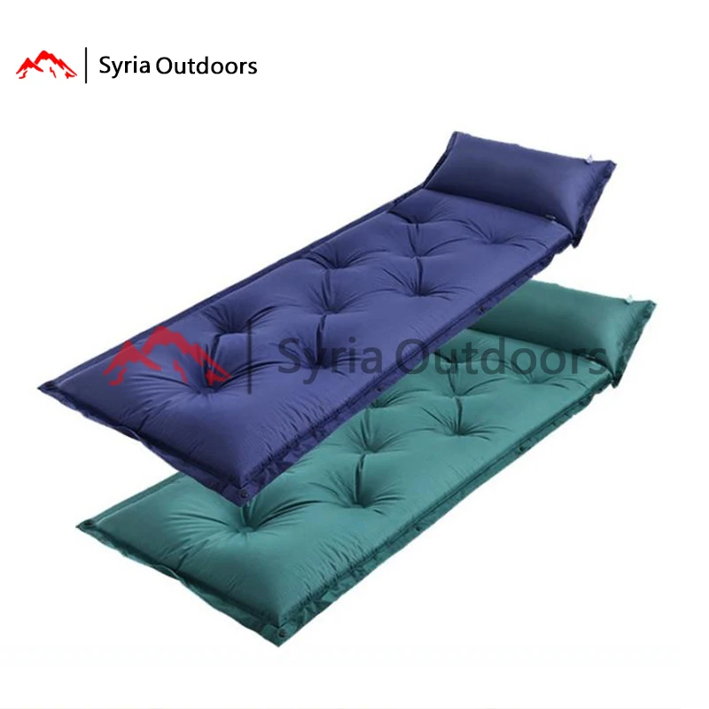 Outdoor moisture-proof automatic inflatable pad PVC single person splicing camping tent sleeping | Спорт и развлечения