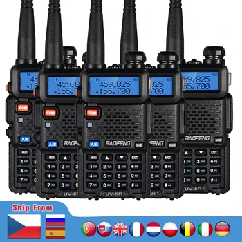 

5/6pcs BaoFeng UV-5R Walkie Talkie UV5R Dual Band VHF/UHF FM Transceiver UV 5R Portable Two way Ham CB radio 10KM Transmitter