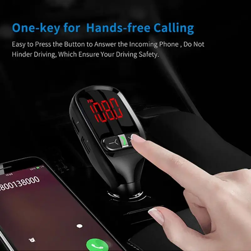 5V 3.1A Мини Авто USB зарядное устройство/ЖК-дисплей G11S fm-передатчик/Bluetooth 4,2 mp3-плеер/бесплатные телефонные звонки