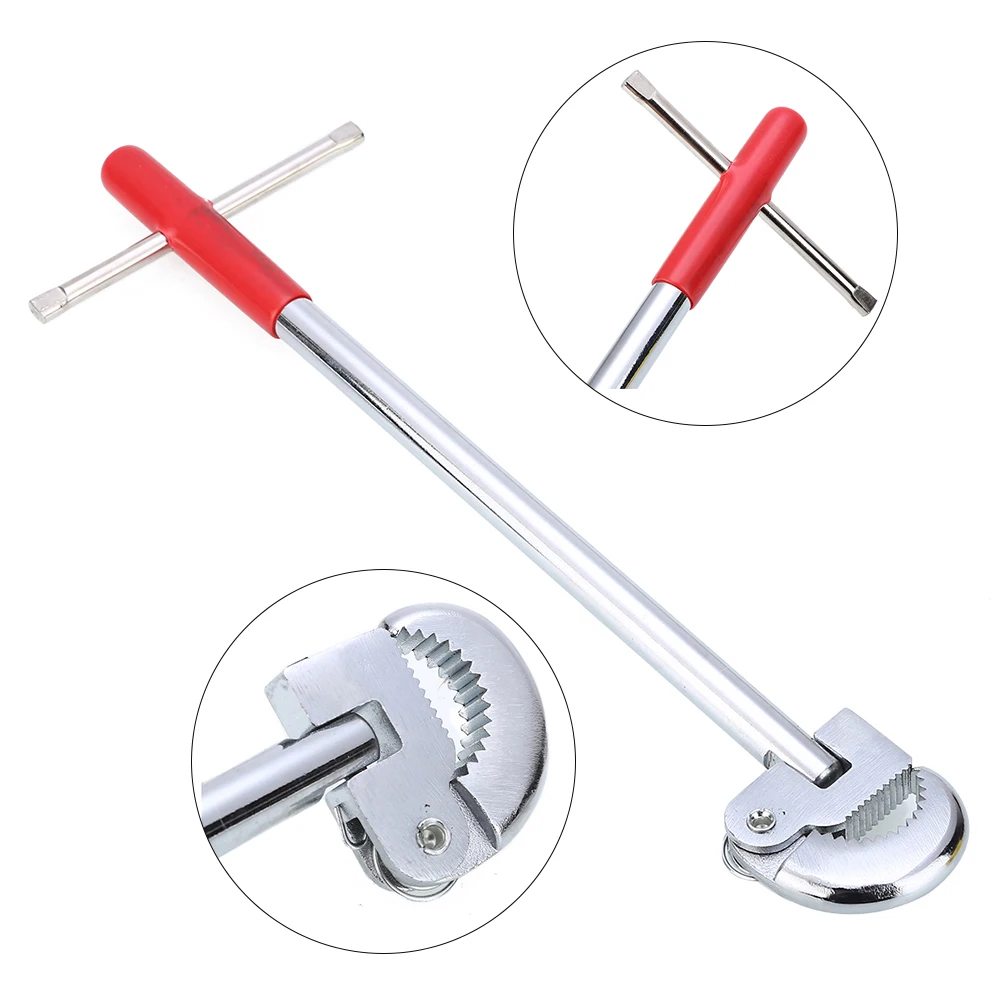 11inch Spanner Basin Wrench Steel Bath Tap Manual Durable Plumbing Tool Kitchen Portable Practical T Type Sink Adjustable