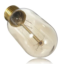 1 шт. E27 T45 светодиодный 40 Вт Эдисон стиль каплевидный спиральный светильник накаливания ретро лампы для домашнего декора светильник ing Dropsjhipping