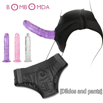 Panties Toy Dildo Panties Outdoor Vibrator EroticToys Wearable  For Lesbian Adult Sex Toys Strap On Penis  Dildos For Women 1