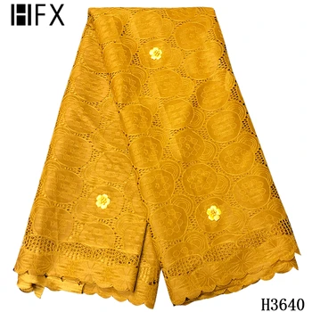 

Latest African laces high quality Swiss Voile lace in Switzerland 2020 cotton lace fabric tissu africain broderie coton F3640