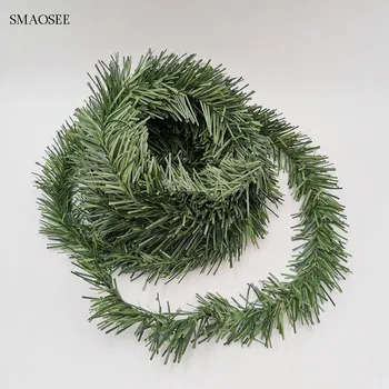 

DIY Wreath Christmas Decoration Garland 5.5M Festive Party Rattan XMAS Party Drop Ornament 2020 Christmas Decorations For Home