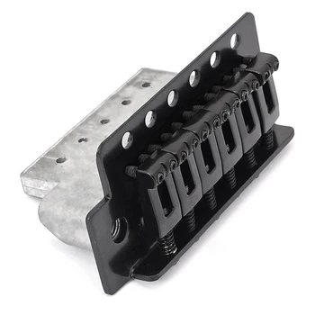 

Left Handed Tremolo Bridge Vintage Style Saddle Bridge Electric Guitar Black