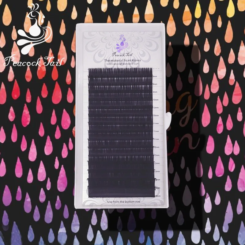 16 строк профессионального применения ресницы для наращивания матовые черные