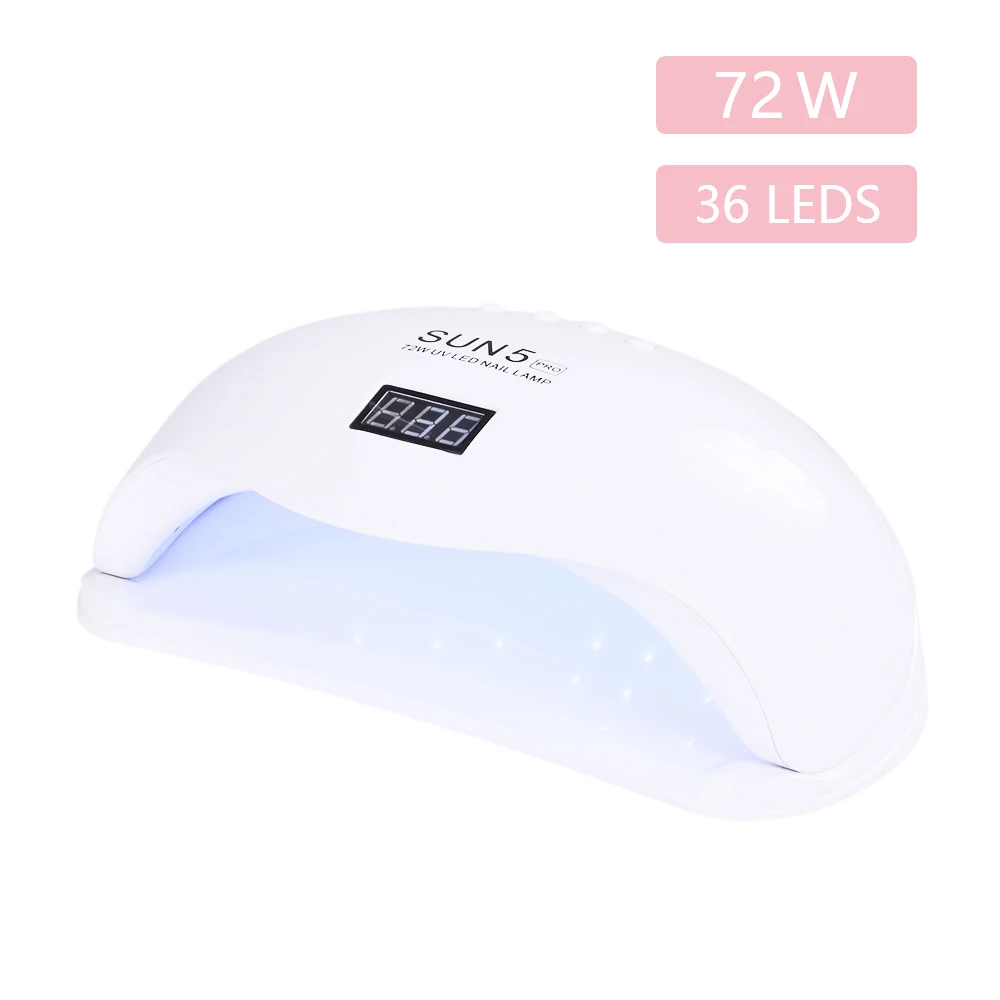 Manooby 72W Fingernail с датчиком лампа для маникюра лампа для лака для ногтей отверждения лампы для 10 s/30 s/60 s/99 s Настройка таймера ЖК-дисплей
