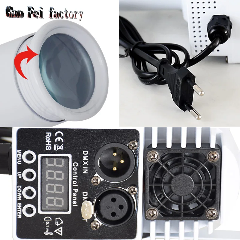 6 шт./лот 10 Вт мини DMX512 софит RGBW Луч для дискотеки led светодиодный фонарь с узким лучом света для DJ точечные светильники