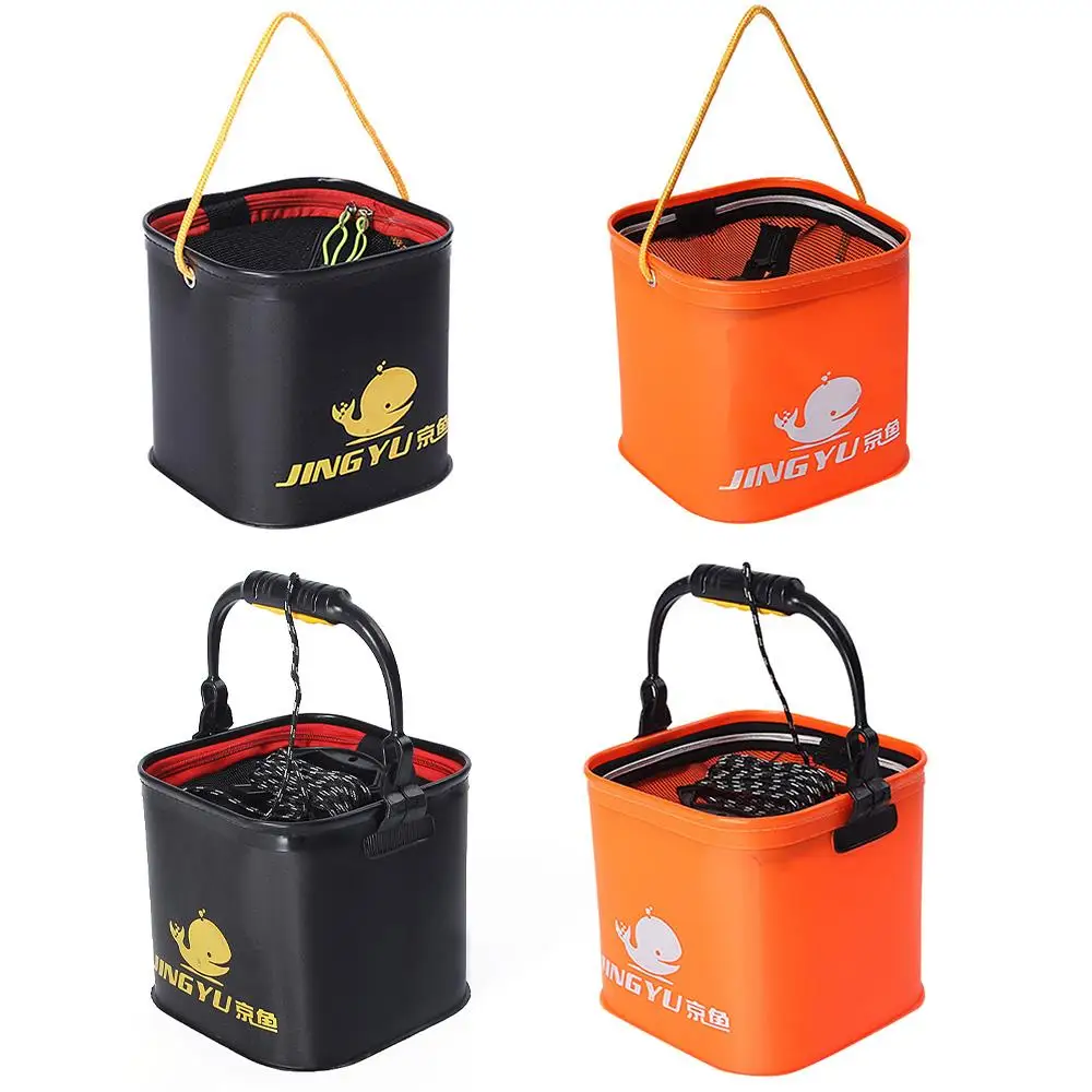 

Fishing Bags Folding Bucket EVA Waterproof Fishing Tools Storage Accessories Fishing Bucket Sturdy Durable Camping Hiking