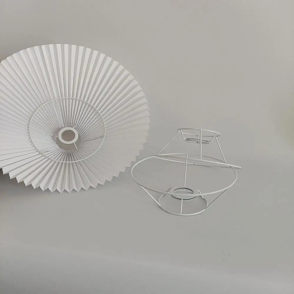 

Abajur E27 21.5cm Circular Lampshade Frame Ring Set Lamp Light Shade DIY Kit