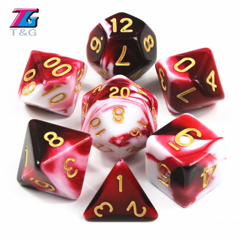 Прозрачный Бирюзовый Белый цвет кости D4 D20 для d & настольной игры|colored dice|dice colorwhite