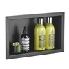 Black Storage Cabinet Bathroom Concealed Built-In Wall Cabinet Niche Stainless Steel Hotel In-Wall Wall Cabinet Toilet 4