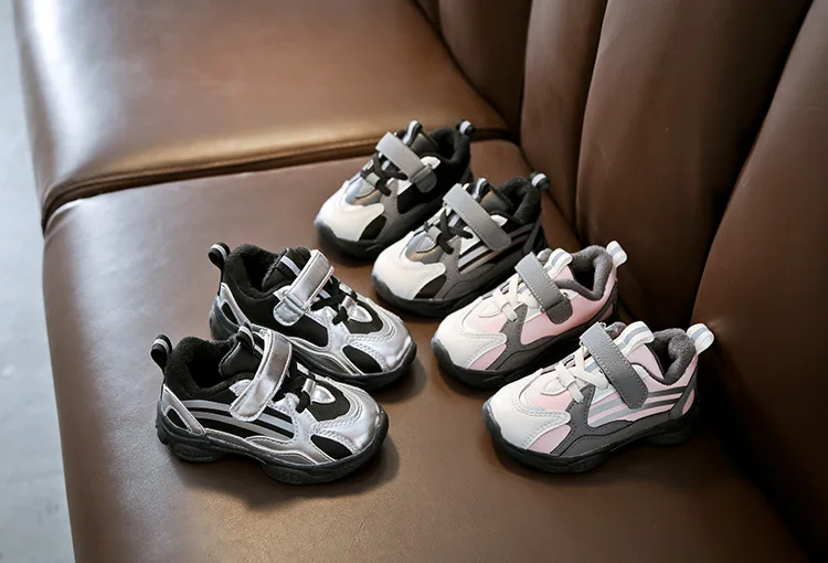 Winter warm kids sports shoes baby boys and girls casual shoes keep warm cotton shoes non-slip soft sneakers top quality