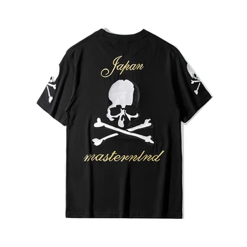 

New pattern 2019 parkour Novelty Embroidered skull bones MMJ T Shirts T-Shirt Hip Hop Skateboard Street Cotton T-Shirts Tee