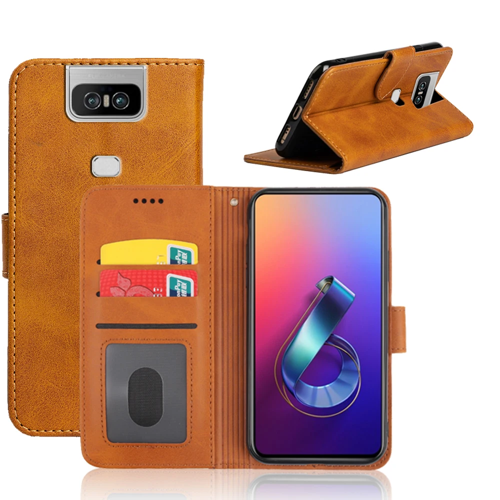 Чехол MKS для ASUS ZenFone 6 (ZS630KL) силиконовый чехол из искусственной кожи флип телефона
