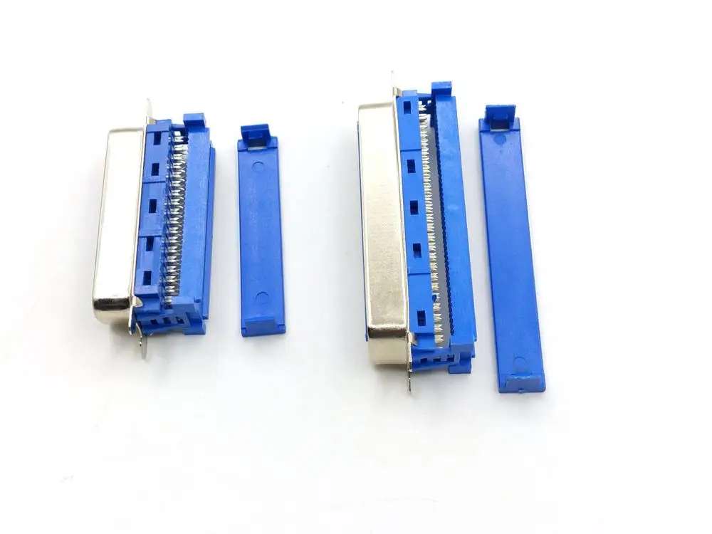 Cáp 0.7M 2.3ft SCSI Centronics 50 Pin 2 Rows 2.54mm Pitch Male To Male Cable Flat Ribbon Cable 50 Wire 1 27mm Pitch 50 Way