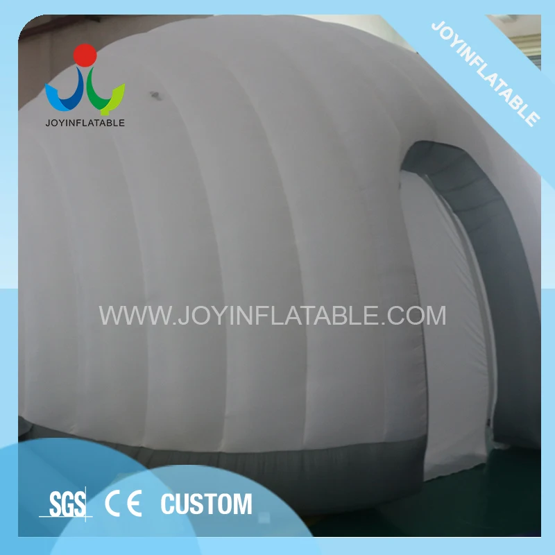 Dia 5m Outdoor Trade Show Inflatable White Dome Tent With Air Blower -5