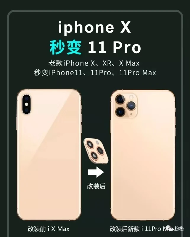 Высокое качество объектив камеры секундная Замена для iPhone X до 11 Pro, XS max до 11 pro max, XR до 11