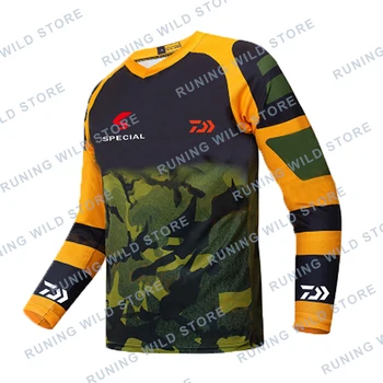 

2020 New DAIWA Quick Drying Anti-uv Breathable Fishing Clothing Long Sleeve Sunscreen Summer Fishing Shirt Autumn Fishing Jersey