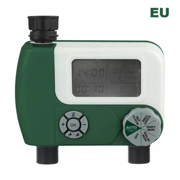 

Outdoor LCD Display Electronic Dual Interface Home Tool Irrigation Controller Garden Water Timer Automatic Support Manual Switch