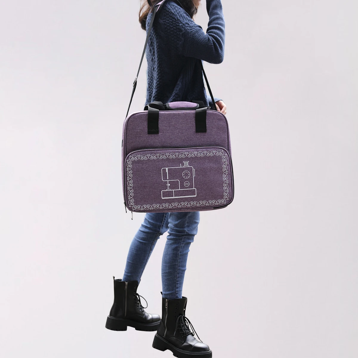 Sewing Machine Bag Storage Bag Tote Multi-functional Portable Travel Home Organizer Sewing Accessories