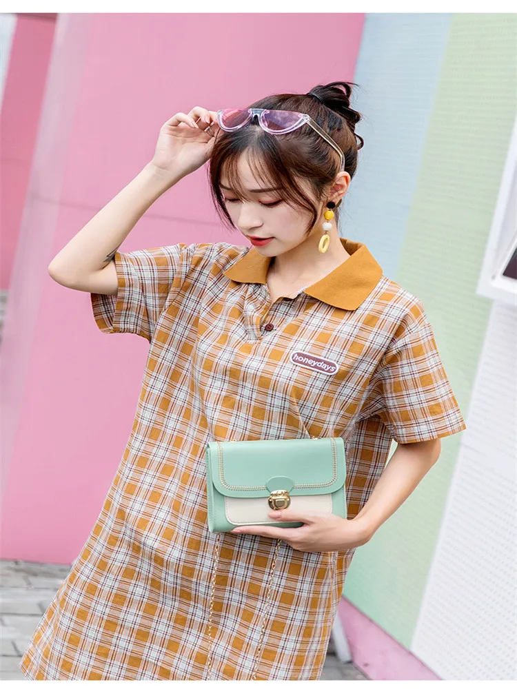 

Cheap stall bag 2020 Exquisite workmanship shoulder bag Small square bag with anti-theft buckle New ladies handbags