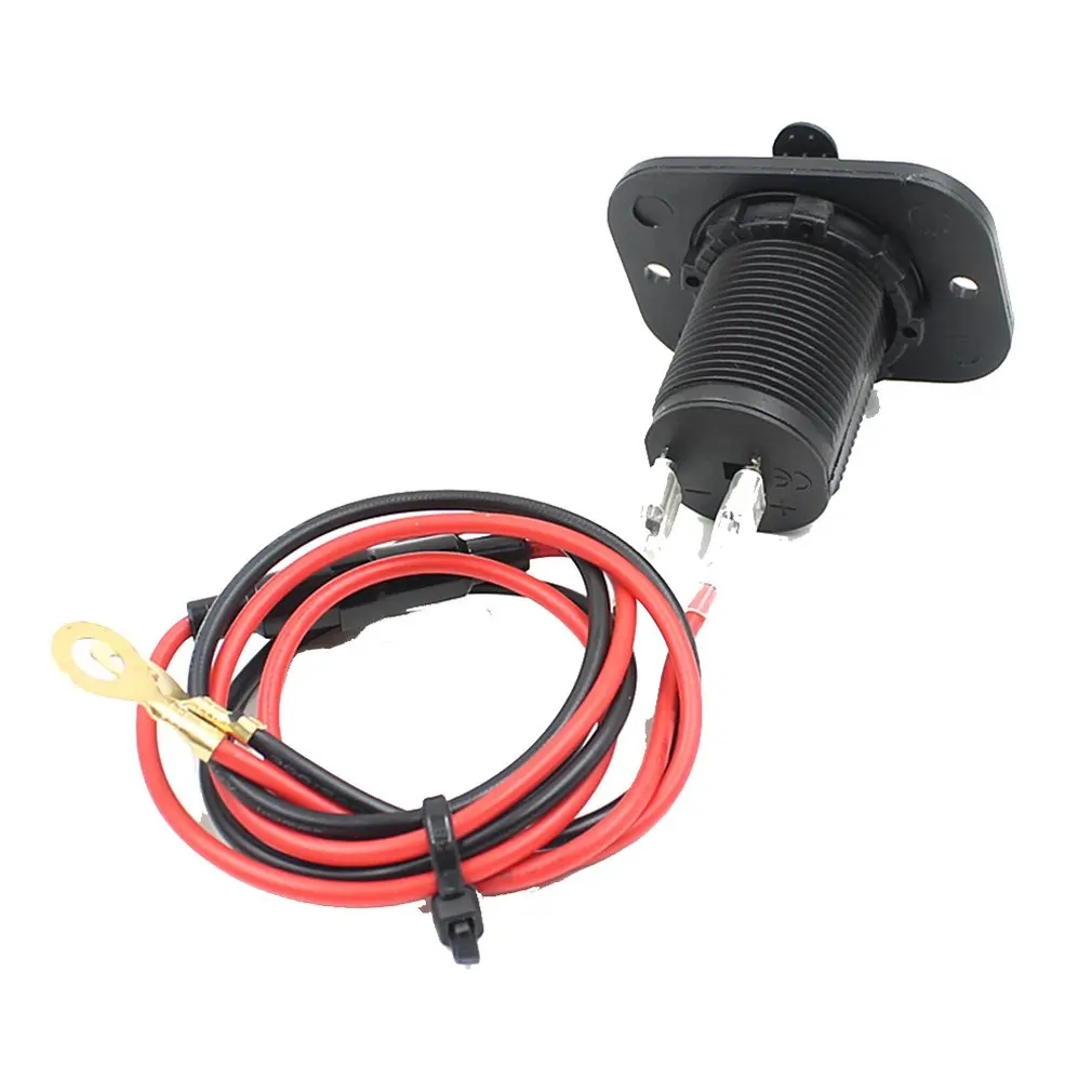 

Dual USB Ports Car Motorcycle Cigarette Lighter Socket Plug Waterproof Socket Motorbike Phone Charger Adapter