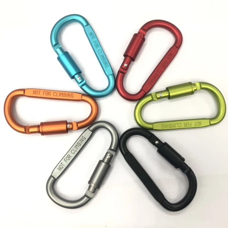 1Pcs Carabiner Travel Kit Camping Equipment Alloy Aluminum Survival Gear Camp Mountaineering Hook Outdoor Carabiner Accessories