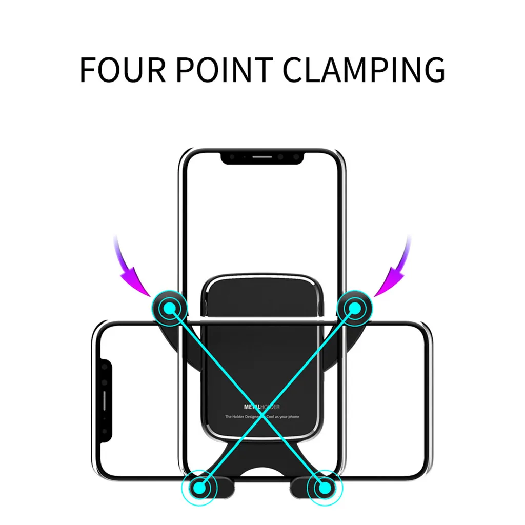 Автомобильный держатель Подставка для мобильного телефона на вентиляционное отверстие держатель для сотового телефона крепление на 360 градусов горизонтальный вертикальный кронштейн в автомобиле
