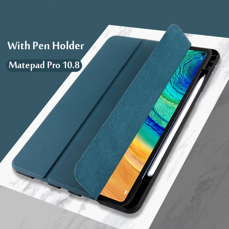 Estojo para huawei matepad pro 10.8 tablet tablet tablet MRX-W09 MRX-W19 MRX-AL09 com suporte de caneta magnética capa protetora funda