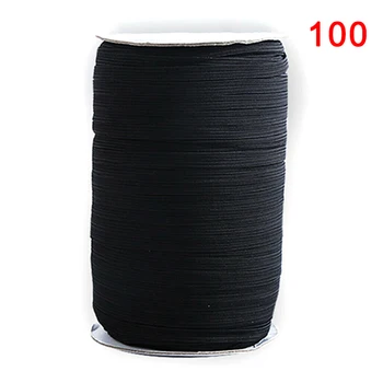 

New Hot 100 Yards Briaded Elastic Band Rope 6mm Heavy Stretch High Elasticity Knit Spool for Sewing Crafts New SMD66