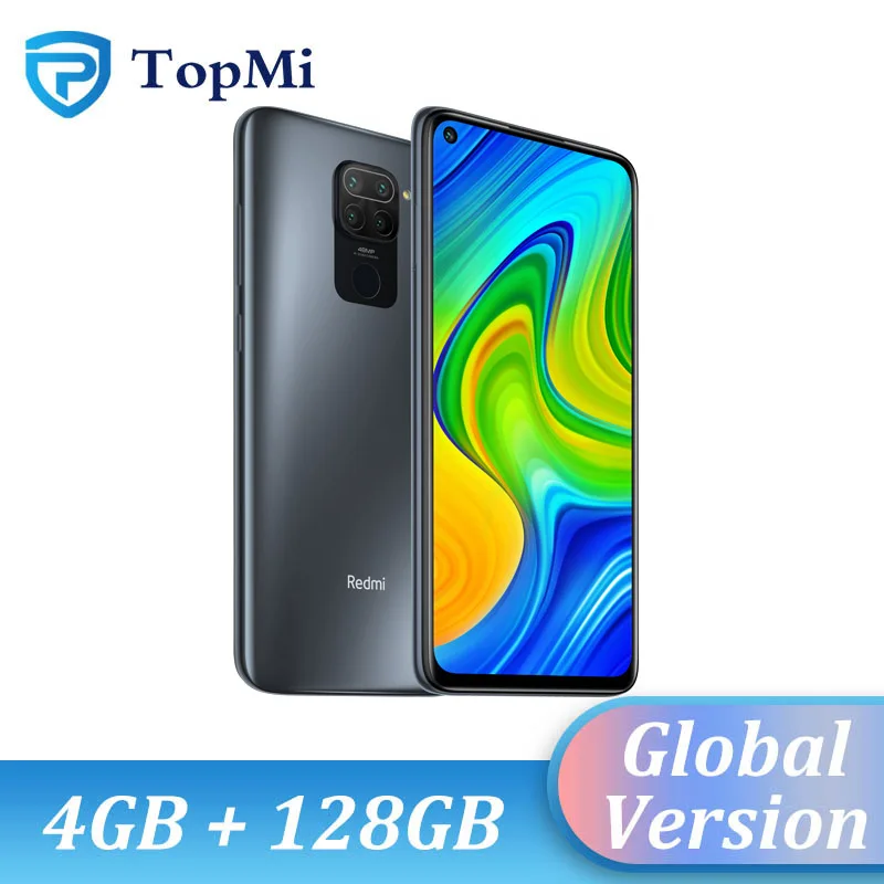 Xiaomi-Smartphone Redmi Note 9, versión Global, 4GB de RAM, 128GB de ROM, Helio G85 MTK, Octa core, 18W, batería de 5020 mAh, 6,53 , 48MP