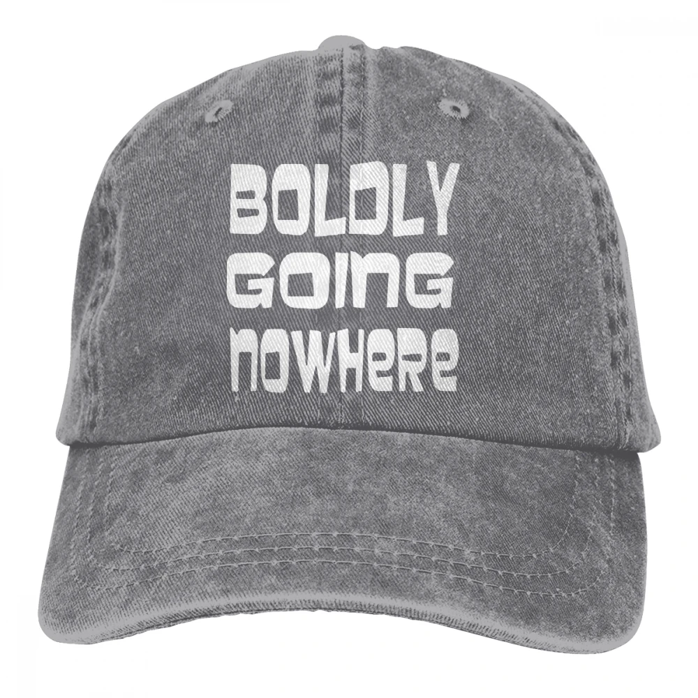 Boltly Going Nowhere Casquette черные унисекс Мужские Женские джинсовые бейсболка с ремешком кепки регулируемые Гольф папа шляпа