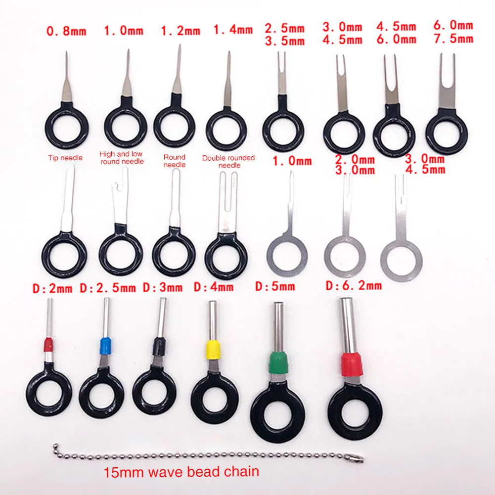 Электрический автомобильный комплект обжимной разъем контактный экстрактор вывод игла проводка автомобилей провода терминал инструмент для удаления ремонт