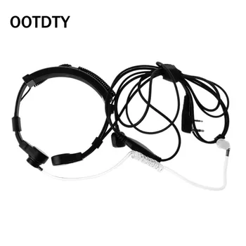 

2-Pin PTT Throat Microphone Earpiece Mic For Baofeng UV5R Radio Walkie Talkie